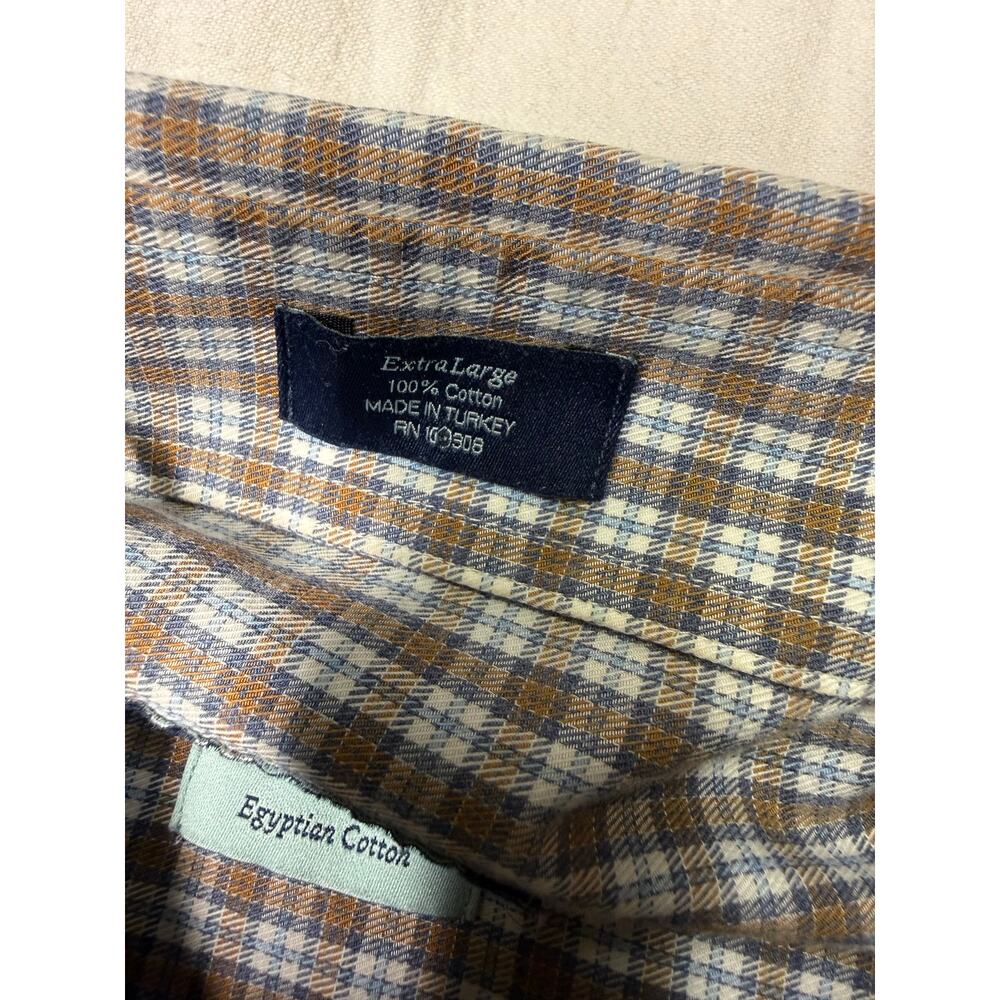 Peter Millar Collection Mens Button-Down Shirt Size large plaid 100% cotton - Picture 3 of 8